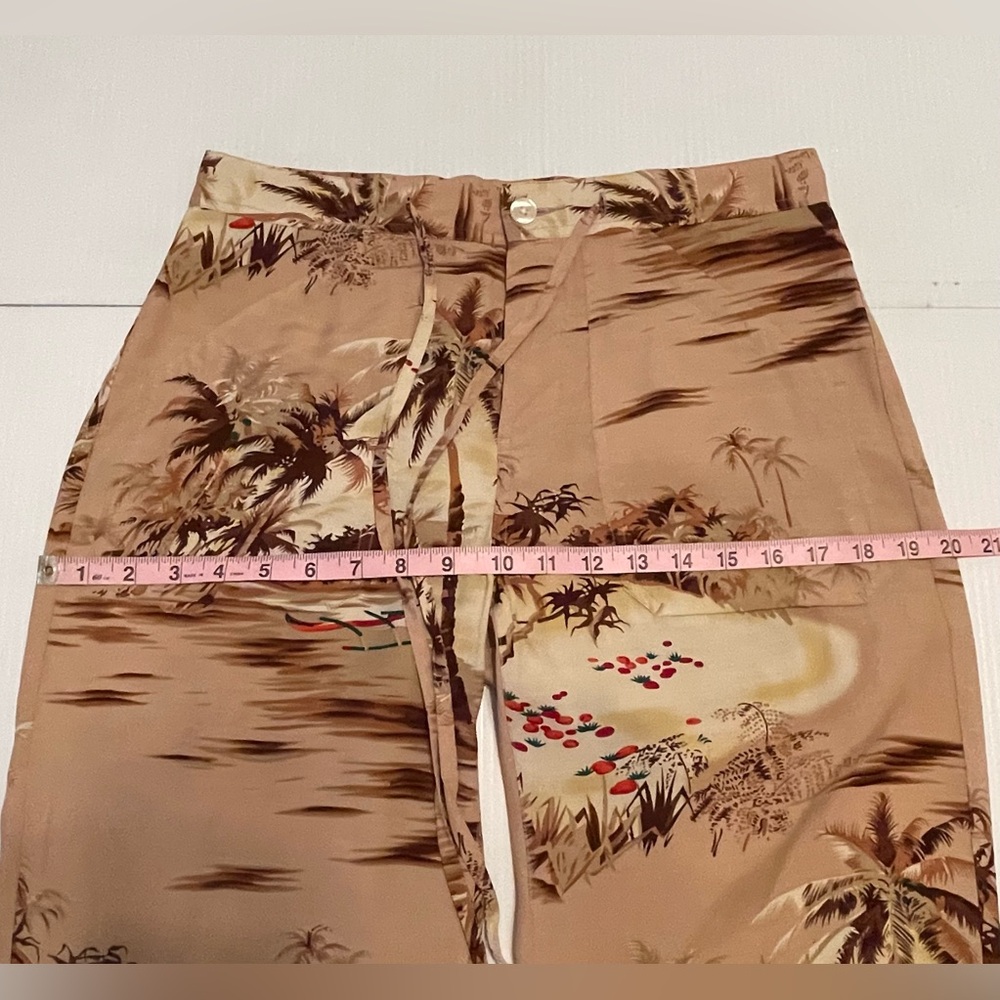Lucky brand drawstring pants in vintage inspired island print - Picture 9 of 11